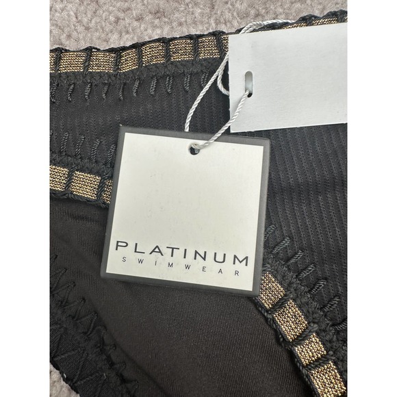 PLATINUM INSPIRED BY SOLANGE FERRARINI Crochet-trim Scoop Swim Bikini Bo… - Picture 6 of 16